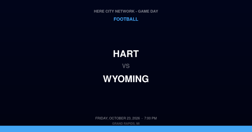 Hart vs. Wyoming — Football Game Day — Wyoming, MI — Oct 23, 2026