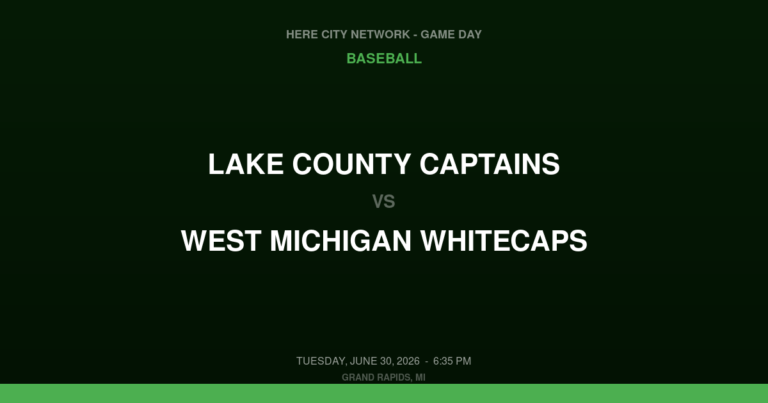 Lake County Captains vs. West Michigan Whitecaps — Baseball Game Day — Grand Rapids, MI — Jun 30, 2026