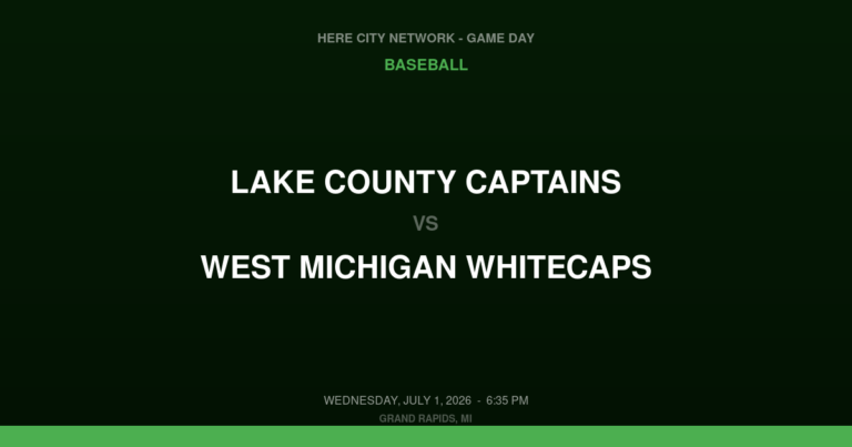 Lake County Captains vs. West Michigan Whitecaps — Baseball Game Day — Grand Rapids, MI — Jul 1, 2026