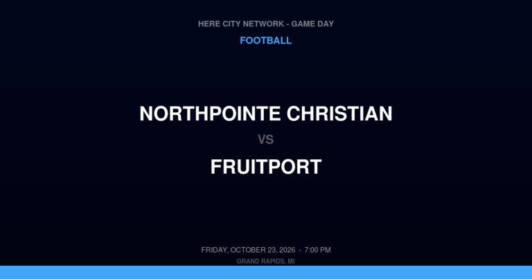NorthPointe Christian 14, Fruitport 27