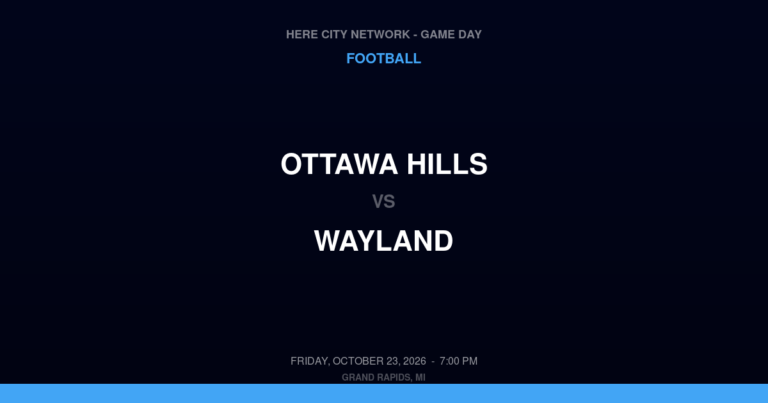Ottawa Hills 6, Wayland 57